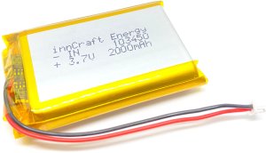 Akumulator innCraft Li-Poly 2000mAh 3.7V JST 103450 1