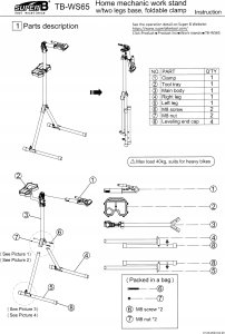 Stojak do roweru 40 kg Super-B 11