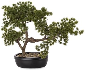 Sztuczne Drzewko Bonsai w Doniczce zielone Dekoracja  38cm x 45cm x25cm 1