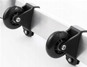 DRABINA TELESKOPOWA 5,2m Aluminiowa Rozsuwana + Stabilizator Kółka Torba 7