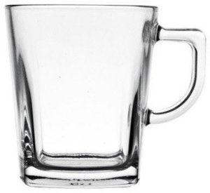 Zestaw 2 szklanek do kawy,herbaty Carre 277 ml 1