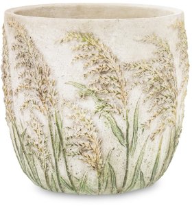 Osłonka cmentowa na Doniczke lub kwiaty szara ozdoba do Wnętrz   20cm x 20cm x 20cm 1