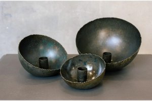 Rustic green Świecznik 5A 1