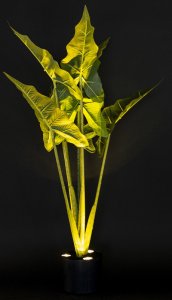 Roślina Dekoracyjna duża w Doniczce sztuczny kwiat LED timer  97cm x 52cm x 52cm 2