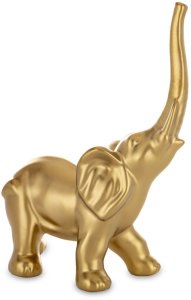 Figurka Słonik ceramiczny Złota Dekoracja do Salonu  27,5cm x 19cm x 10cm 1