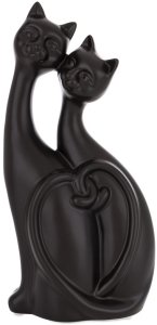Figurka Koty para Zakochanych Dekoracja do Wnętrz  30cm x 14cm x 8cm 1