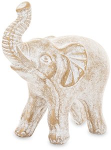 Ceramiczna Figurka Słoń złota ozdoba do Salonu Mała 1