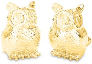 Stylowa Figurka Sowa porcelanowa Złota ozdoba Na Prezent 1