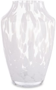 Stylowy szklany Wazon szara Ozdoba do Salonu  25,5cm x 16cm x 16cm 1