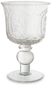 Świecznik szklany na nóżce MAŁY 16cm x 10,5cm x 10,5cm 1