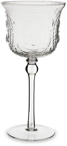 Elegancki Świecznik szklany na nóżce  30cm x 14cm x 14cm 1
