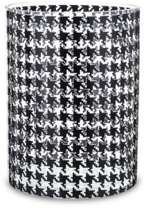 Elegancki Wazon szklany Czarna ozdoba do Wnętrz   20cm x 15cm x 15cm 1