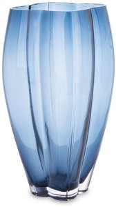 Szklany niebieski Wazon Ozdoba do Salonu   30cm x 15cm x 15cm 1