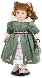 Dekoracja laleczka Porcelanowa Lalka Elegancka 1