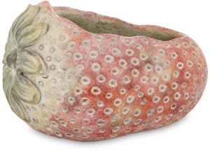 Osłonka na Doniczkę truskawka Betonowa do Pokoju 17cm x 27cm x 21cm 1