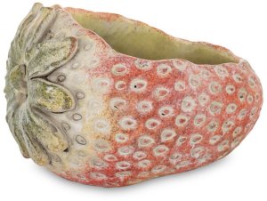 Osłonka na Doniczkę truskawka Betonowa do Pokoju 11cm x 16,5cm x 12cm 1
