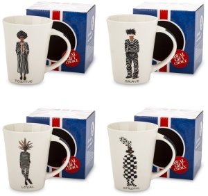 Kubek Porcelanowy Z Postaciami Retro W Pudełku 1