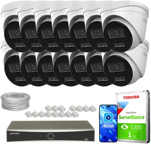 Zestaw do monitoringu 14x IPCAM-T6-30DL DS-7616NXI-K2/16P(D) 6Mpx Smart Hybrid-Light 30m HiLook Hikvision 1