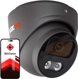 Kamera kopułowa IP KEEYO LV-V-IP5M25DF-DL-G 5Mpx, hybrydowe doświetlenie IR/LED 1
