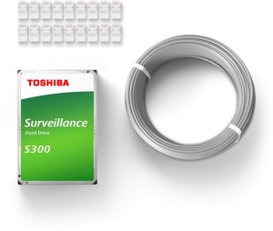 Zestaw do monitoringu KEEYO 14x LV-V-IP5M25DF-DL-G 5Mpx, hybrydowe doświetlenie IR/LED 5