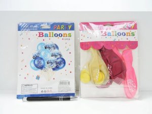Zestaw balonów 1-wsze urodziny z konfetti, 30cm, 12 szt. BSC-655 1