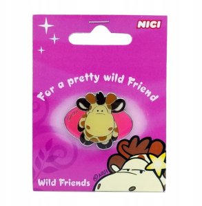PROMO Przypinka metalowa Wild friends mix 26745 NICI 4