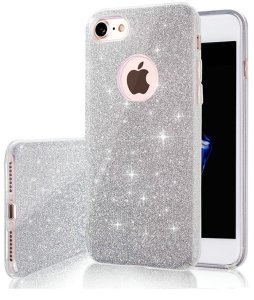Nakładka Glitter 3w1 do Samsung Galaxy A53 5G srebrna 1
