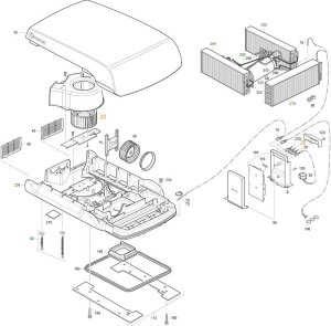 Wemtylator skraplacza do systemów klimatyzacji Aventa 1