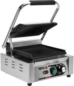 YATO GRILL KONTAKTOWY PANINI RYFLOWANY 44cm 1