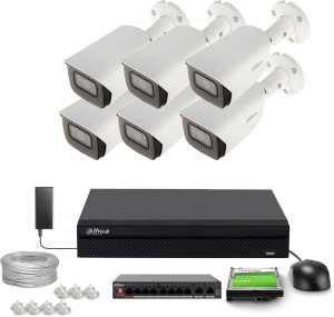Zestaw do monitoringu  6x IPC-HFW3541E-AS-0360B-S2 5Mpx IR 50m Dahua 1
