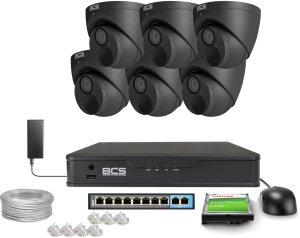 Zestaw do monitoringu 6x BCS-P-EIP28FWR3-AI2-G 8Mpx IR  30m WDR Funkcje inteligentne 1