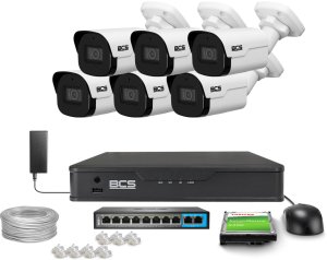 Zestaw do monitoringu 6x BCS-P-TIP24FSR4-Ai2 4Mpx IR 40m WDR Funkcje inteligentne 1
