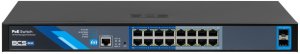 16 portowy switch PoE zarządzalny BCS-B-SP16G-2SFP-M 1