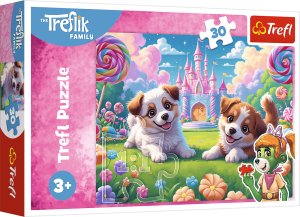 Trefl Puzzle Świat pełen uśmiechu - Rodzina Treflików 30 elementów 1
