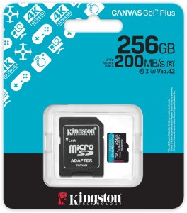 Karta Kingston Canvas Go! Plus (Gen4) MicroSDXC 256 GB Class 10 UHS-I/U3 A2 V30 (SDCG4/256GB) 3