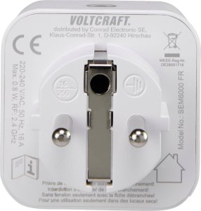 Voltcraft Licznik kosztów energii Bluetooth 1626068 2