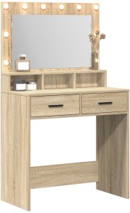 vidaXL Stół toaletowy Sonoma oak Drewno inżynieryjne 79 x 41 x 135 cm (865084) 3