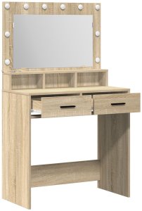vidaXL Stół toaletowy Sonoma oak Drewno inżynieryjne 79 x 41 x 135 cm (865084) 4