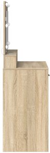 vidaXL Stół toaletowy Sonoma oak Drewno inżynieryjne 79 x 41 x 135 cm (865084) 6