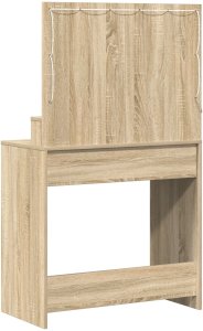 vidaXL Stół toaletowy Sonoma oak Drewno inżynieryjne 79 x 41 x 135 cm (865084) 7