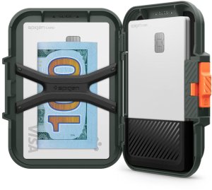 SPIGEN LOCK FIT MAGSAFE UNIVERSAL MAGNETIC CARD HOLDER MILITARY GREEN 13