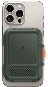SPIGEN LOCK FIT MAGSAFE UNIVERSAL MAGNETIC CARD HOLDER MILITARY GREEN 3