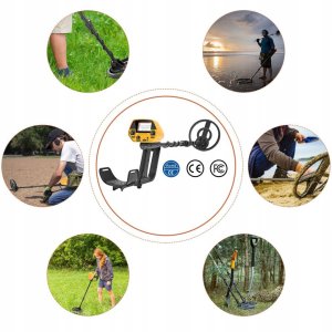 Podziemny Wykrywacz Metali Braders Detektor Metalu Słuchawki Łopata Baterie 4