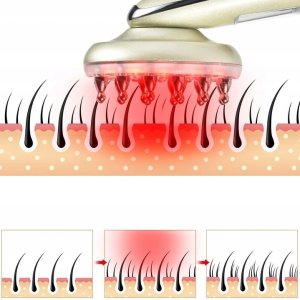 Laserowy Grzebień na Porost Włosów - Przeciw Wypadaniu, Masaż Laser RF EMS 3