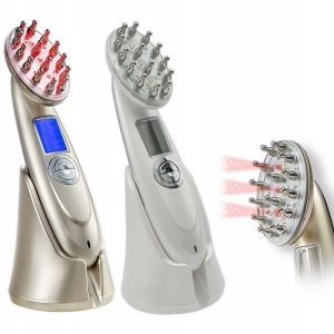 Laserowy Grzebień na Porost Włosów - Przeciw Wypadaniu, Masaż Laser RF EMS 4