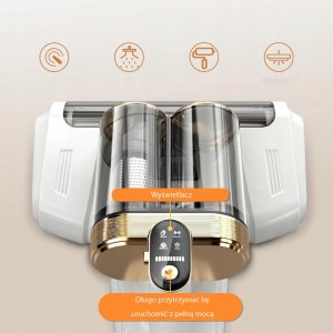 Odkurzacz ręczny Aptel ODKURZACZ RĘCZNY HEPA UV ANTYROZTOCZOWY DO MATERACA, KANAPY, SOFY I ŁÓŻKA 11