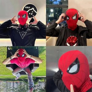 Maska Spiderman z Ruchomymi Oczami - Super Hero Cosplay dla Każdego 11