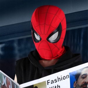 Maska Spiderman z Ruchomymi Oczami - Super Hero Cosplay dla Każdego 7