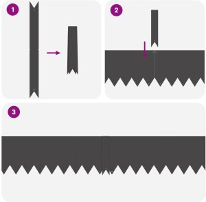 Zestaw granic ogrodowych vidaXL Zestaw 50 Czarny Stal 100 x 0.5 x 20 cm 4