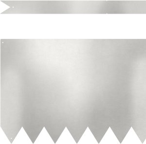 Zestaw Granic Ogrodowych vidaXL 50 sztuk Stal nierdzewna 100 x 0.5 x 30 cm 3